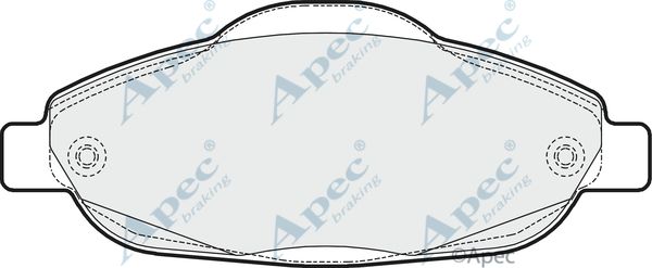 APEC BRAKING Комплект тормозных колодок, дисковый тормоз PAD1609